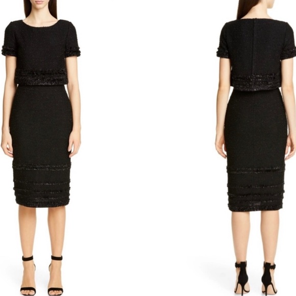 ST. JOHN NWT! Caviar Dress - Picture 2 of 11